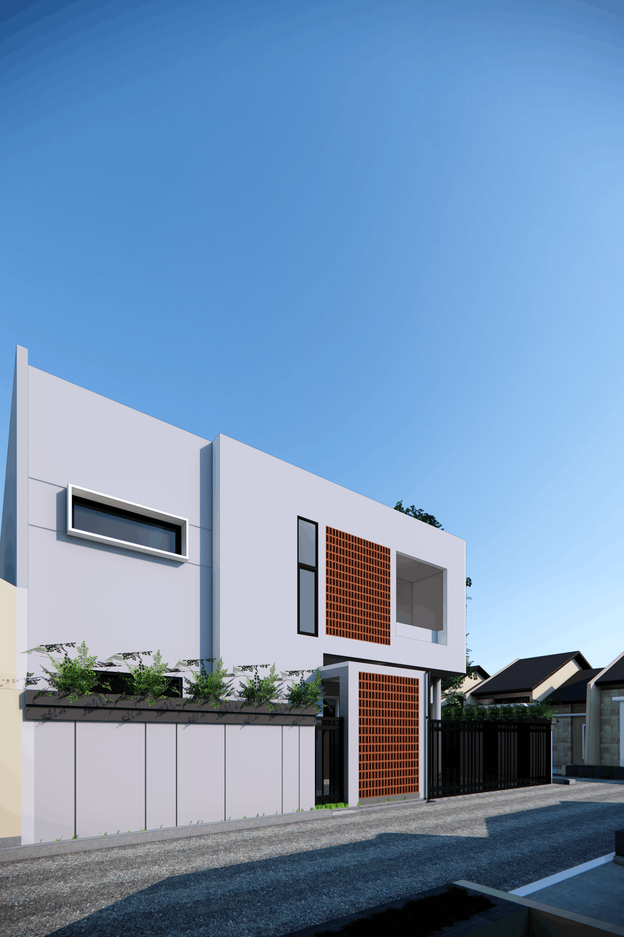 Rumah Pak Slamet - Elevation view